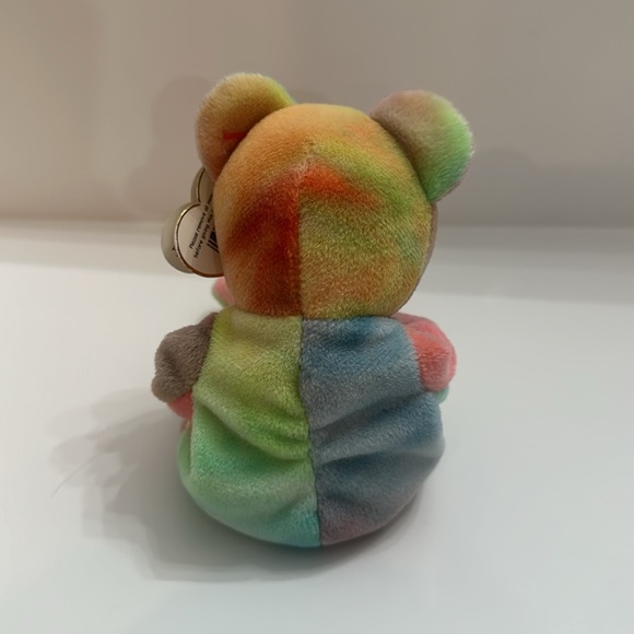 Rare 1996 Original Ty Peace Bear - Retired With Errors and Different Color Ears - Picture 5 of 9